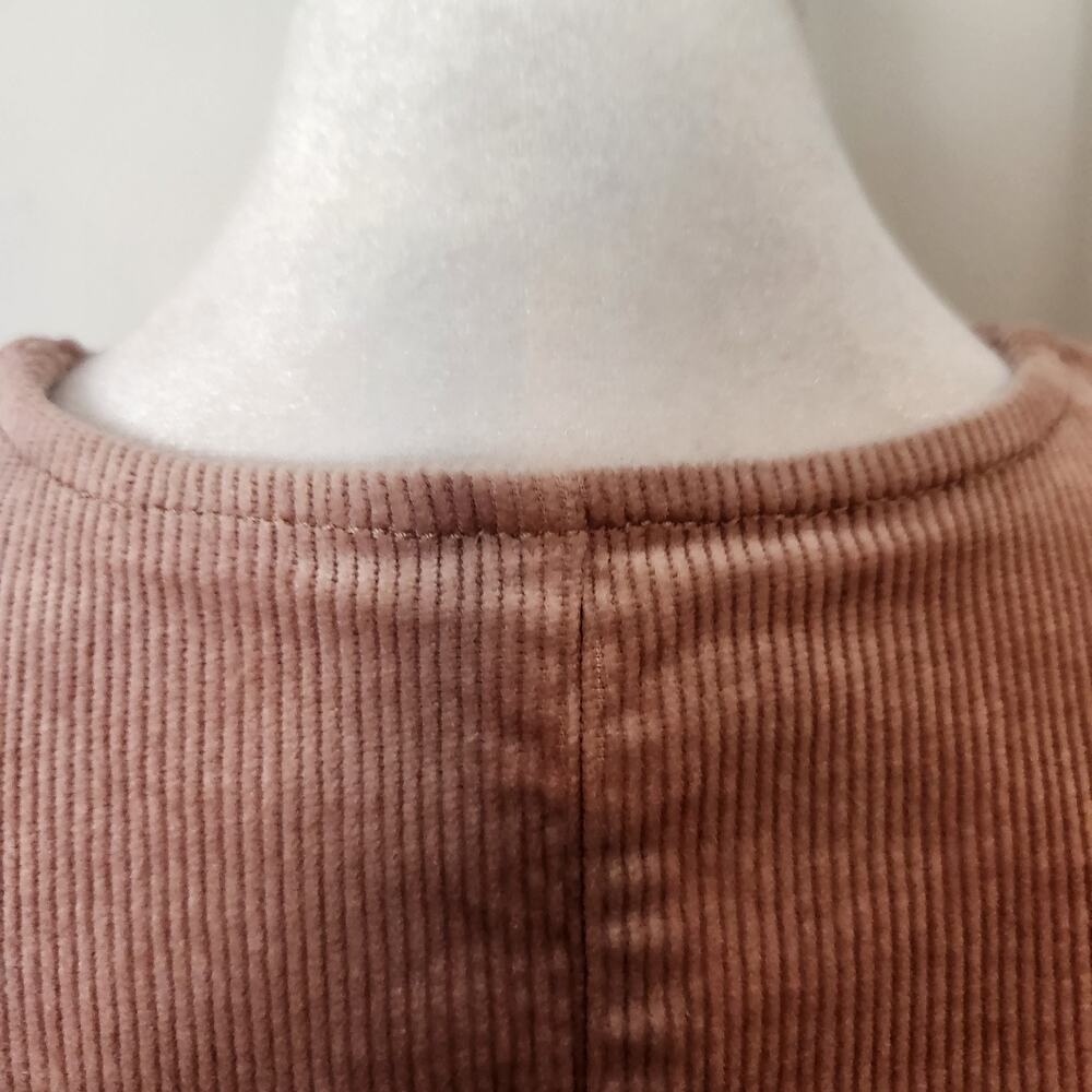 By Anthropologie Vest Sz 4 Womens Corduroy Maeve Pink Buttonup Crop Boho Casual - Picture 8 of 16